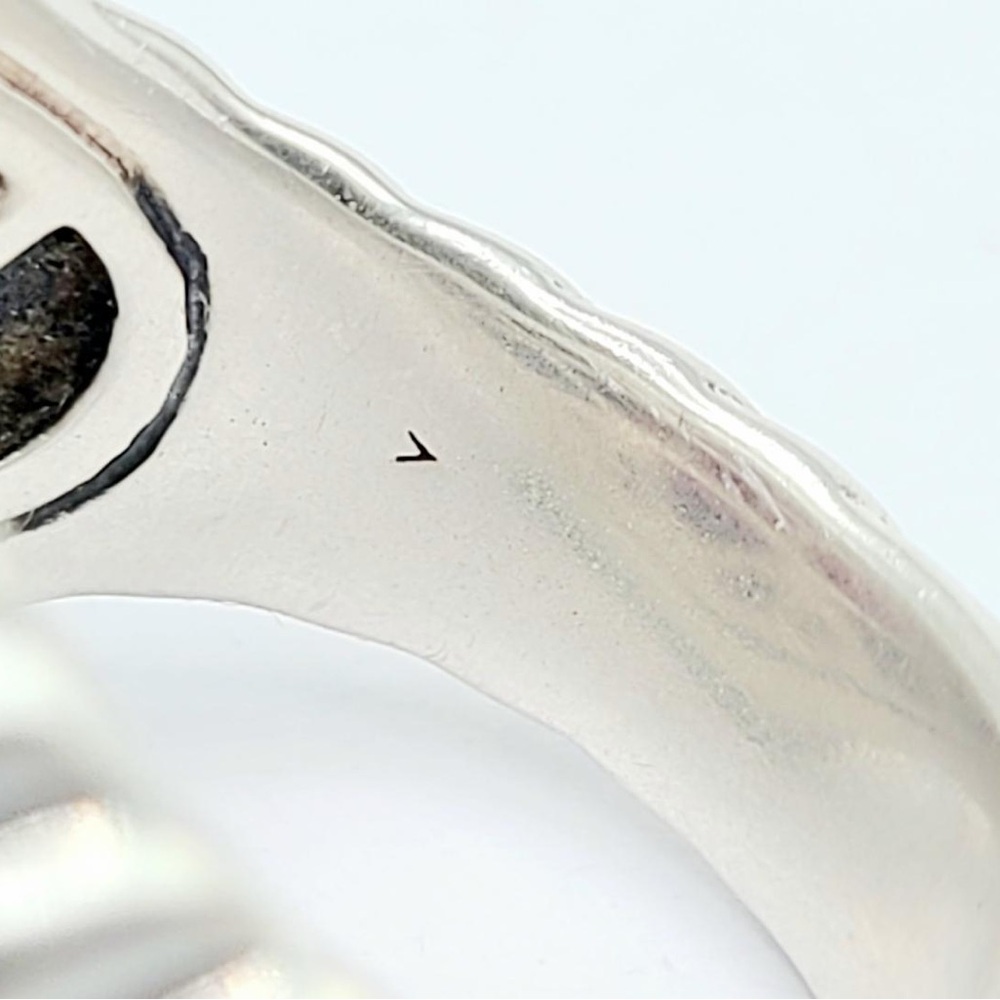 David Yurman Waverly Ring With Ruby Black Diamonds And Gold - Picture 14 of 16